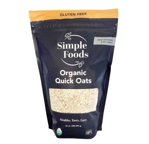 Oats - Organic Quick Gluten Free Simple Foods 24 oz