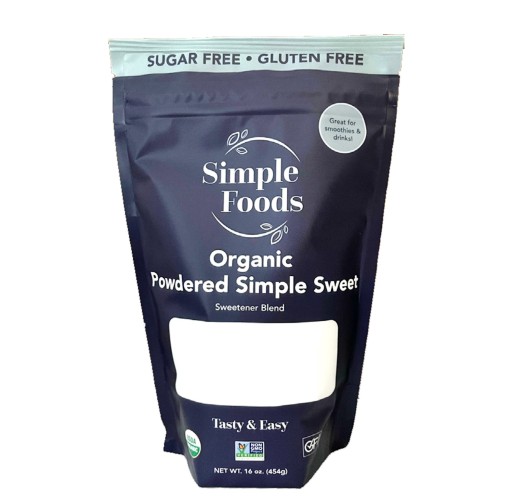 Sweetener - Organic Powdered Gluten Free Simple Sweet