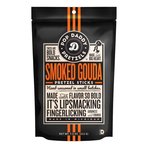 Pretzels - Smoked Gouda 7.5 oz Pop Daddy