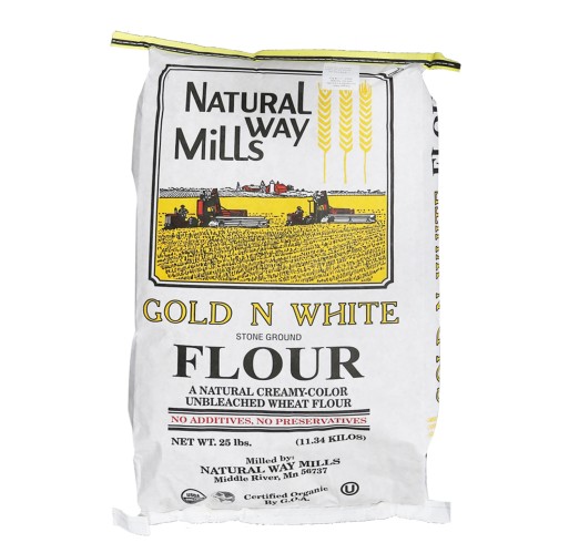 Flour - Organic Gold N White w/Germ 25 lb