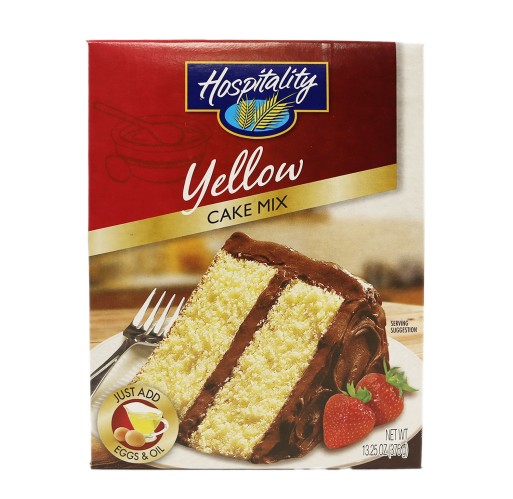 Cake Mix - Yellow 12/13.25 oz Hospy