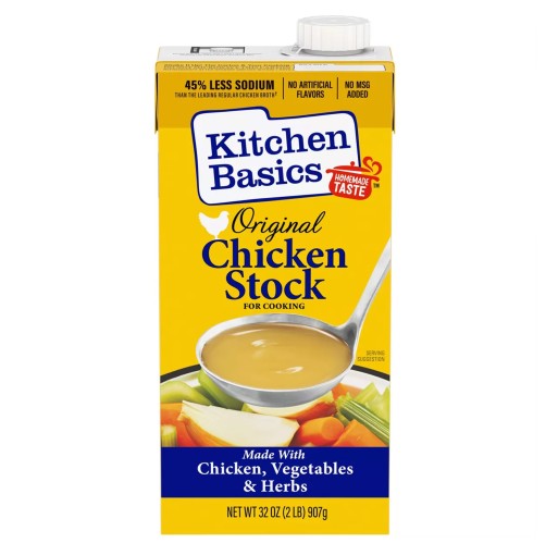 Broth - Chicken Stock - Kitchen Basics 32 oz