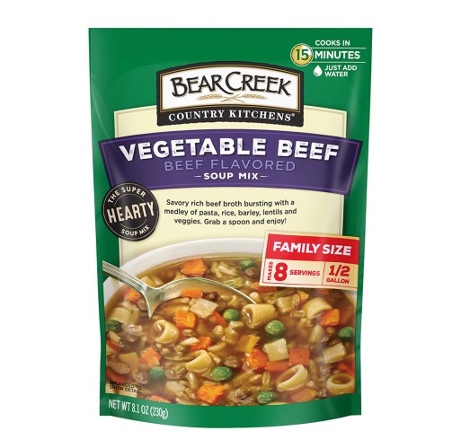 Soup Mix - Vegetable Beef Bear Creek 8.1 oz