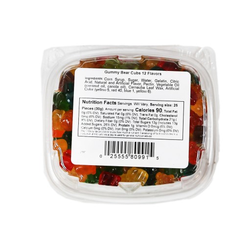 Tub - Gummy 12 Flavor Bear Cubs