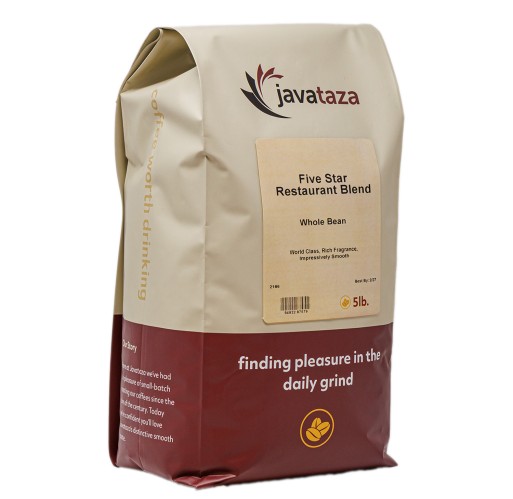 Coffee - 5 Star Restaurant Whole Bean 5 lb
