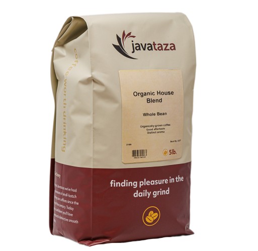 Coffee - Organic House Blend Whole Bean 5 lb