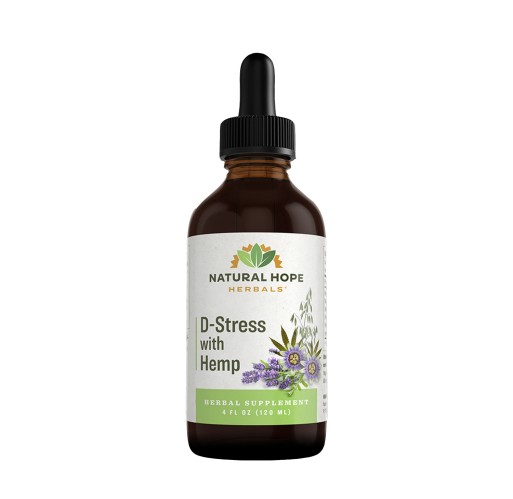Herbal Extract - D-Stress with Hemp NHH 4 oz