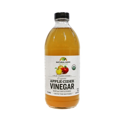 Vinegar - Organic Apple Cider 12/16 oz NHH