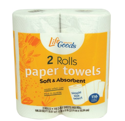 Paper Towels - LifeGoods 12/2 ct