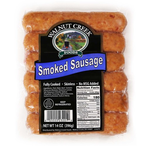 Sausage Smoked Skinless WC Walnut Creek Foods