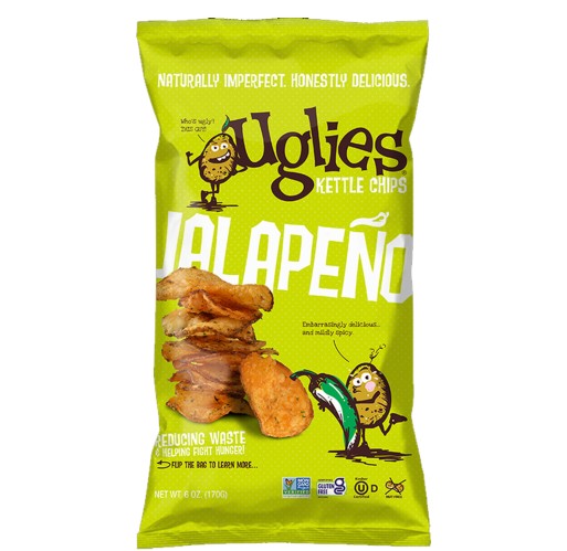 Potato Chips - Uglies Kettle-Cooked Jalapeño 6 Oz | Walnut Creek Foods