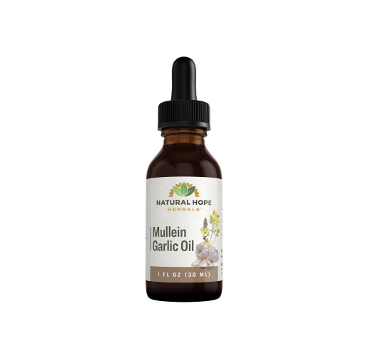 Herbal Oil Mullein Garlic 1 oz Walnut Creek Foods