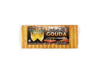 Gouda Cheese - Smoked w/Bacon & Habaneros Bar Williams 8 oz