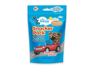 Pet Treats - Mini Bones PB & Blueberries 4 oz
