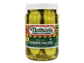 Pickles - Dill Kosher Halves Nathan's 32 oz