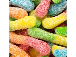 Gummy - Mini Sour Neon Worms Albanese