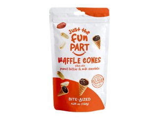 Mini Waffle Cones - Peanut Butter & Milk Chocolate