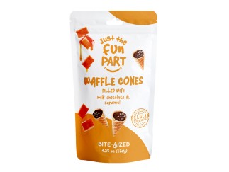 Mini Waffle Cones - Caramel & Milk Chocolate