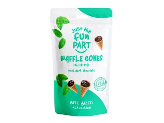 Mini Waffle Cones - Mint Dark Chocolate