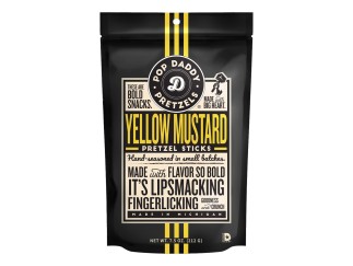 Pretzels - Yellow Mustard 7.5 oz Pop Daddy